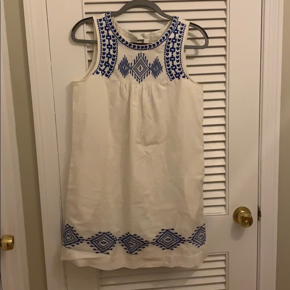 White j.crew dress worn once!